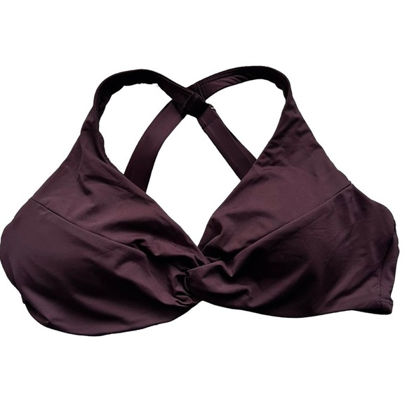 LA BLANCA Underwire Twist Convertible  Bikini Bra Top Island Goddess in Java - Picture 2 of 5